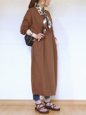 「秋のカフェオレコーデ」｜「アイテム（財布/小物）」を使った、sweet_candyさん（レディース・156cm）の秋コーディネート