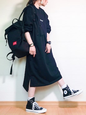 「petitcro（プティクロ）のpetitcro  ワイドバングル PCKB1901001（バングル/リストバンド）」を使った、sc___dyさん（レディース・156cm）の秋コーディネート