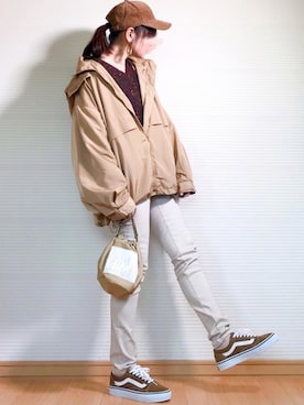 「NOLLEY'S」｜「アイテム（マウンテンパーカー）」を使った、sweet_candyさん（レディース・156cm）の秋コーディネート