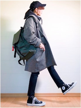 「petitcro（プティクロ）のpetitcro  ワイドバングル PCKB1901001（バングル/リストバンド）」を使った、sc___dyさん（レディース・156cm）の秋コーディネート