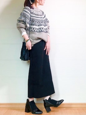 「petitcro（プティクロ）のpetitcro  ワイドバングル PCKB1901001（バングル/リストバンド）」を使った、sc___dyさん（レディース・156cm）の秋コーディネート