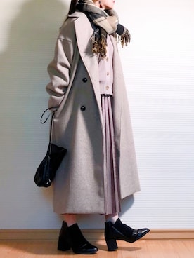 sc___dyさん（レディース・156cm）の冬コーディネート