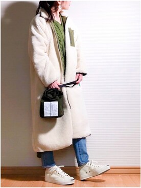 「ジャックパーセル」｜「アイテム（ワンピース/ドレス）」を使った、sweet_candyさん（レディース・156cm）の冬コーディネート
