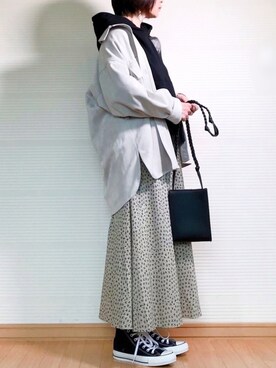 「アントマリーズ」｜「アイテム（その他アウター）」を使った、sc___dyさん（レディース・156cm）の春コーディネート