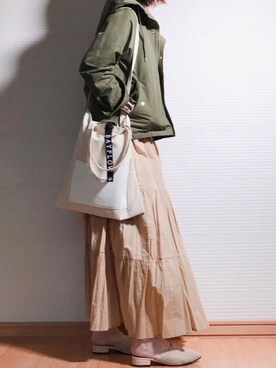 「URBAN RESEARCH（アーバンリサーチ）のアイテム（ブルゾン）」を使った、sweet_candyさん（レディース・156cm）の春コーディネート