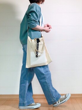 「petitcro（プティクロ）のpetitcro  ワイドバングル PCKB1901001（バングル/リストバンド）」を使った、sc___dyさん（レディース・156cm）の春コーディネート