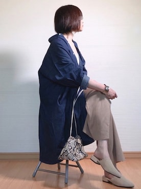 「petitcro（プティクロ）のpetitcro  ワイドバングル PCKB1901001（バングル/リストバンド）」を使った、sc___dyさん（レディース・156cm）の春コーディネート