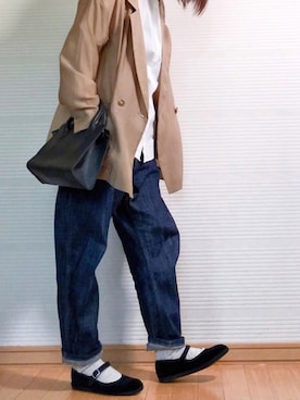 「カンフーシューズ」｜sc___dyさん（レディース・156cm）の春コーディネート