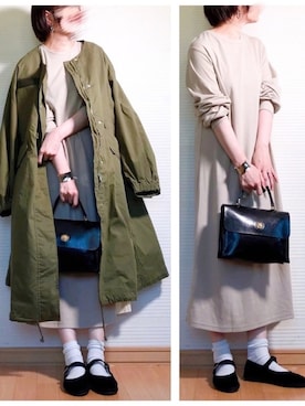 「PAGEBOY（ページボーイ）のアイテム（モッズコート）」を使った、sweet_candyさん（レディース・156cm）の春コーディネート