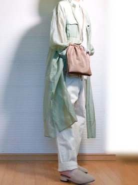 「ピスタチオ」｜「アイテム（サロペット/オーバーオール）」を使った、sweet_candyさん（レディース・156cm）の春コーディネート