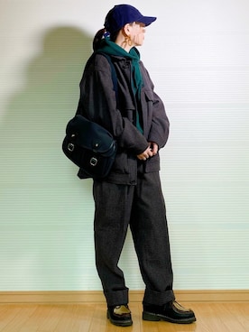 「Paraboot」｜「アイテム（ミリタリージャケット）」を使った、sc___dyさん（レディース・156cm）の秋コーディネート