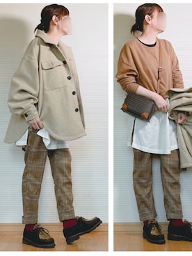 「RODE SKO」｜「アイテム（ブルゾン）」を使った、sweet_candyさん（レディース・156cm）の秋コーディネート