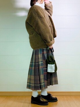 「パラブーツ」｜「アイテム（ブルゾン）」を使った、sweet_candyさん（レディース・156cm）の秋コーディネート