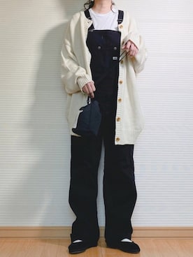 「アイテム（サロペット/オーバーオール）」を使った、sweet_candyさん（レディース・156cm）の春コーディネート