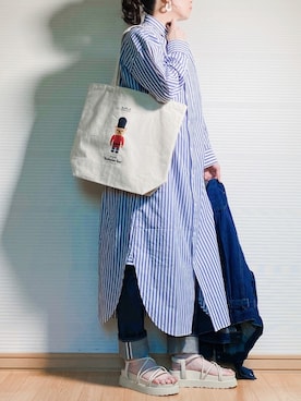 「BEAMS BOY（ビームスボーイ）のアイテム（デニムジャケット）」を使った、sweet_candyさん（レディース・156cm）の春コーディネート