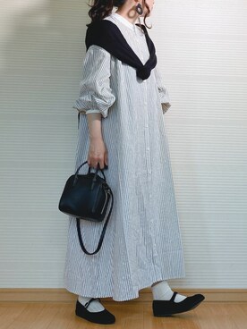 シャツワンピースを使った Aライン の人気ファッションコーディネート Wear