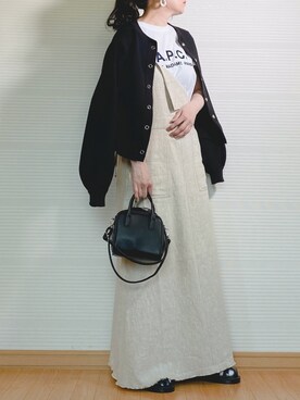 「A.P.C.」｜「アイテム（ワンピース/ドレス）」を使った、sweet_candyさん（レディース・156cm）の春コーディネート