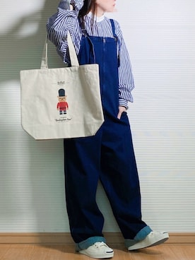「ジャックパーセル」｜「アイテム（サロペット/オーバーオール）」を使った、sweet_candyさん（レディース・156cm）の夏コーディネート