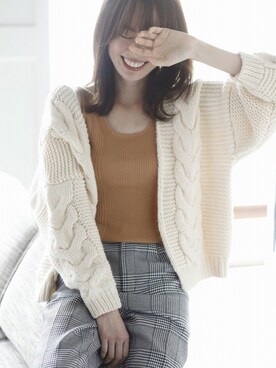 「M.deux（エムドゥ）のアイテム（トップス）」を使った、まゆり☺︎さん（レディース・165cm）の秋コーディネート
