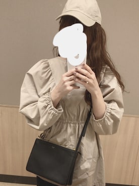 「CELINE」｜「アイテム（キャップ）」を使った、na .‧✩͓̊さん（レディース・163cm）の春コーディネート