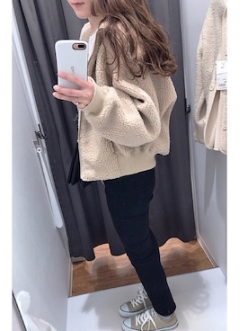 「Daniel Wellington（ダニエルウェリントン）の【Daniel Wellington】レザーバンド３６ＭＭ（アナログ腕時計）」を使った、na .‧✩͓̊さん（レディース・163cm）の秋コーディネート