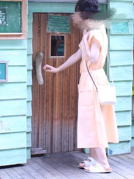 「Grimoire（グリモワール）のアイテム（ワンピース/ドレス）」を使った、しらあえさん（レディース・152cm）の夏コーディネート