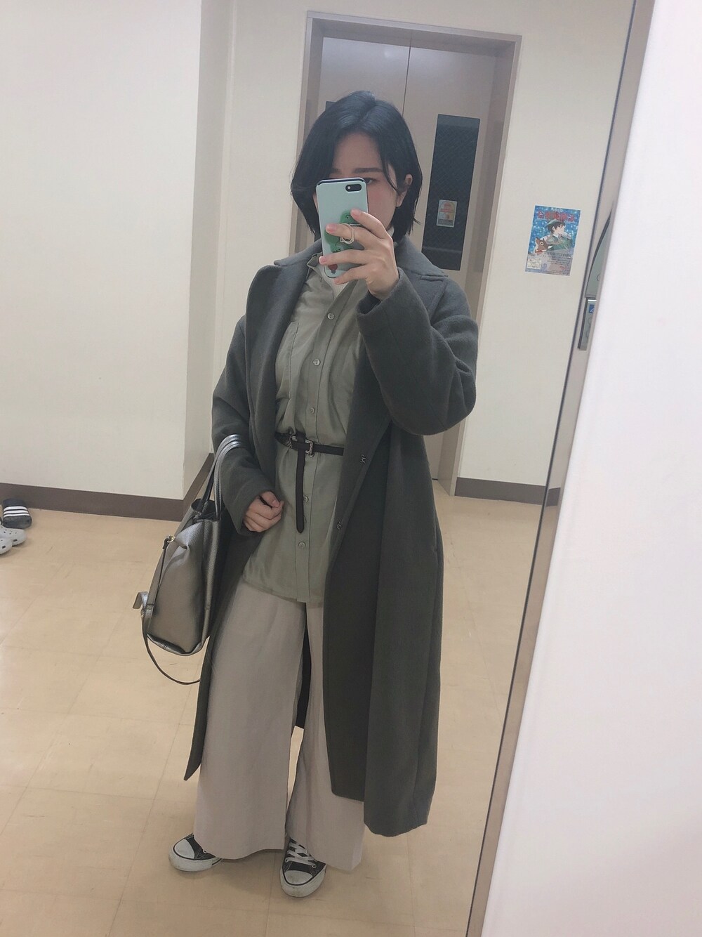 「w closetのアイテム（シャツ/ブラウス、その他）」を使った、Kanaさん（レディース・156cm）の秋コーディネートの1枚目の写真