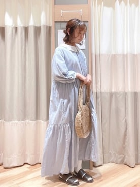 「無印」｜おなべ𓍯さん（レディース・155cm）の春コーディネート
