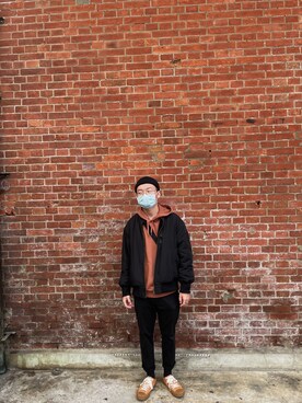 「EXCELSIOR（エクセルシオール）のアイテム」を使った、jiaweiさん（メンズ・170cm）の冬コーディネート