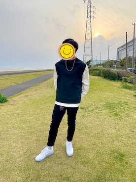「海スタイル」｜和也さん（メンズ・175cm）の春コーディネート