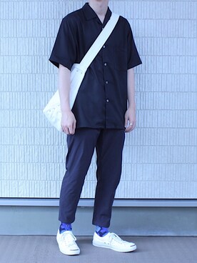 「CONVERSE（コンバース）のCONVERSE コンバース ジャック パーセル / JACK PURCEL（スニーカー）」を使った、TaKu.さん（メンズ・168cm）の夏コーディネート