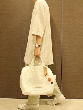 「CONVERSE（コンバース）のCONVERSE コンバース ジャック パーセル / JACK PURCEL（スニーカー）」を使った、TaKu.さん（メンズ・168cm）の夏コーディネート