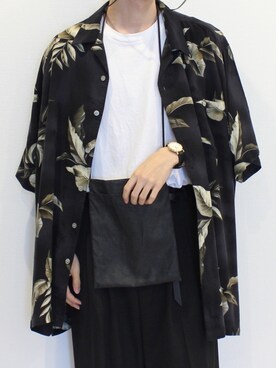 「my beautiful landlet（マイビューティフルランドレット）のアイテム（バッグ）」を使った、TaKu.さん（メンズ・168cm）の夏コーディネート