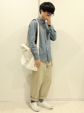 「CONVERSE（コンバース）のCONVERSE コンバース ジャック パーセル / JACK PURCEL（スニーカー）」を使った、TaKu.さん（メンズ・168cm）の秋コーディネート