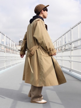 「Hender Scheme（エンダースキーマ）のアイテム（キャップ）」を使った、TaKu.さん（メンズ・168cm）の秋コーディネート