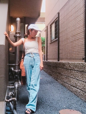 「Yasutoshi Ezumi（ヤストシエズミ）のアイテム（パンツ）」を使った、Miko Hsuさん（レディース・155cm）の秋コーディネート
