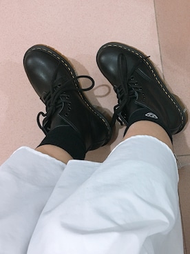 「盐系风格」｜「アイテム（ブーツ）」を使った、Wyneeさん（レディース・161cm）の秋コーディネート