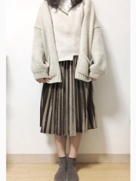 「Agreable（アグレアーブル）のアイテム」を使った、NanAk( Ö ) さん（レディース・167cm）の冬コーディネート