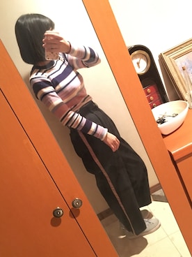 「ARROW（アロー）のアイテム（パンツ）」を使った、あのさん（レディース・165cm）の春コーディネート