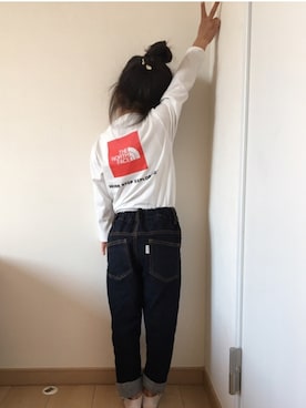 「ノースフェイス」｜おてんばちゃん！さん（キッズ・120cm）の春コーディネート