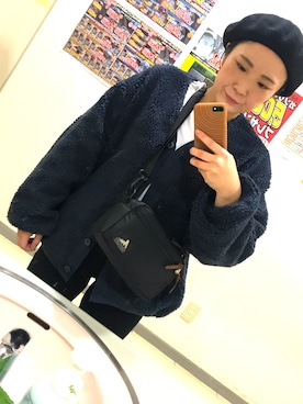 「SELECT.（セレクト）のアイテム（ハンチング/ベレー帽）」を使った、b.chanさん（レディース・155cm）の秋コーディネート