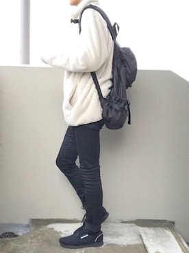 「Anello」｜「アイテム（スウェット）」を使った、まさはるさん（メンズ・170cm）の冬コーディネート