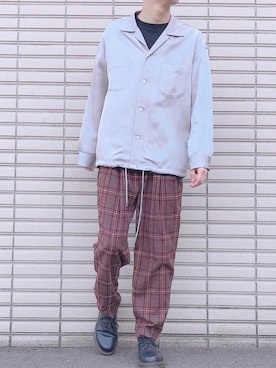 「coordinate」｜「アイテム（スラックス）」を使った、まさはるさん（メンズ・170cm）の春コーディネート