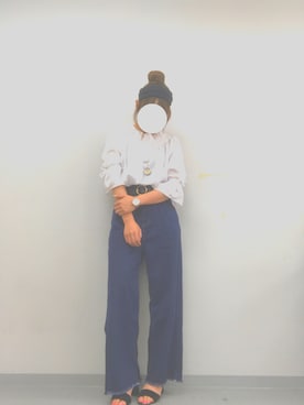 「学校」｜「アイテム（その他）」を使った、m a h oさん（レディース・160cm）の春コーディネート