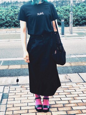 「me（ミイ）のアイテム（その他）」を使った、91yonさん（レディース・162cm）の夏コーディネート