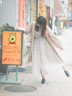 「ARROW（アロー）のアイテム（シューズ）」を使った、ちょこさん（レディース・153cm）の春コーディネート