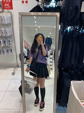 「Combackのアイテム」を使った、五香味girlさん（レディース・164cm）の夏コーディネート