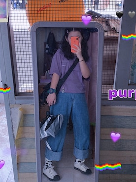 「Combackのアイテム」を使った、五香味girlさん（レディース・164cm）の秋コーディネート