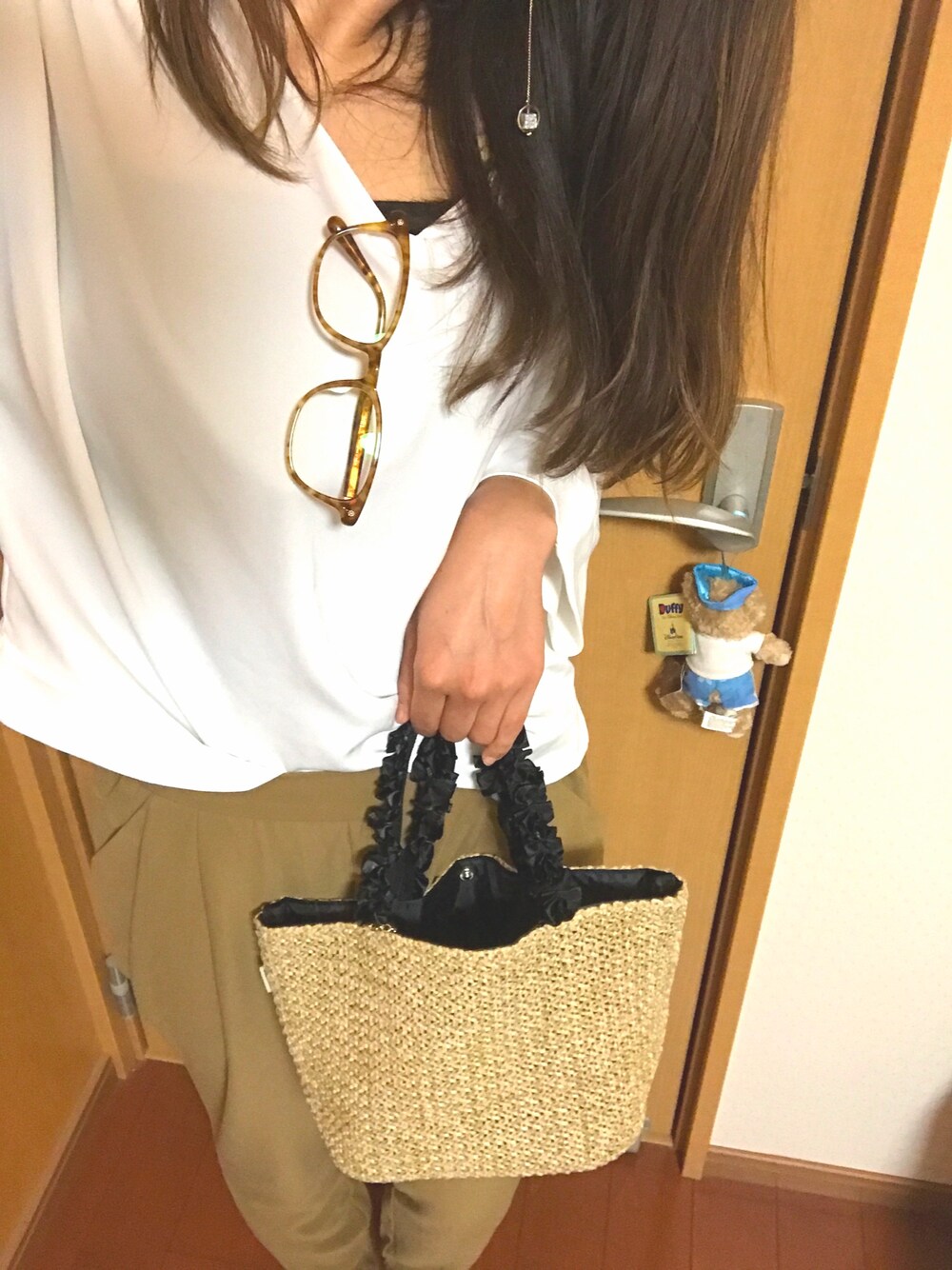 「夏、カジュアルコーデ、大人カジュアル、オトナ女子、プチプラ、プチプラコーデ、UNIQLO、GU、スナイデル」｜「SNIDELのアイテム（バッグ、その他）」を使った、minaさん（レディース・163cm）の夏コーディネートの1枚目の写真