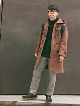 「semantic design（セマンティックデザイン）のアイテム（ニット/セーター）」を使った、kok.oko.2020さん（メンズ・165cm）の冬コーディネート